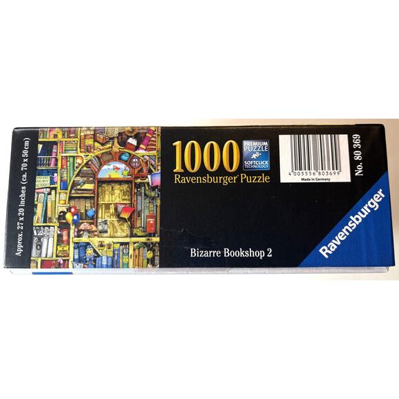Ravensburger Bizarre Bookshop 2 Puzzle (1000 Pieces) with Softclick Precision vn - Picture 2 of 3